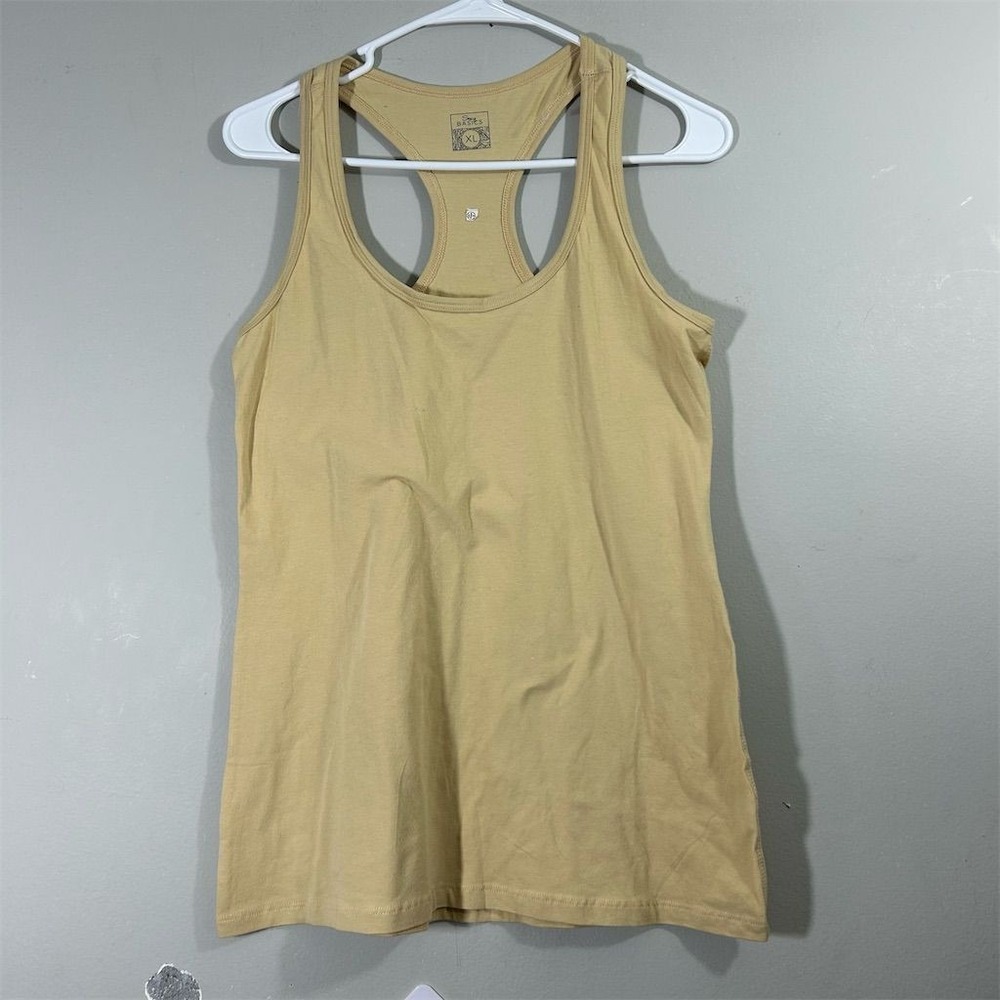 Sexy Basic Women's XL‎ Beige Racerback Tank Top Sleeveless Casual